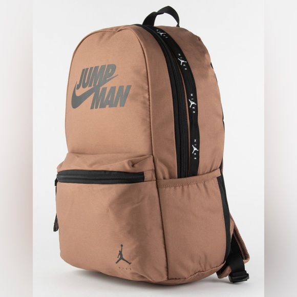 JORDAN Jumpman By Nike Backpack Brown School Laptop Bag - Picture 1 of 16